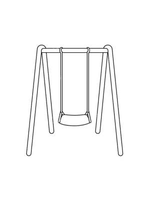 Раскраски Качели