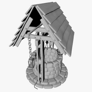 Старый колодец 3D Модель $39
