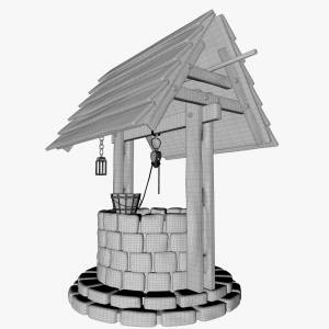 Старый колодец 3D Модель $39
