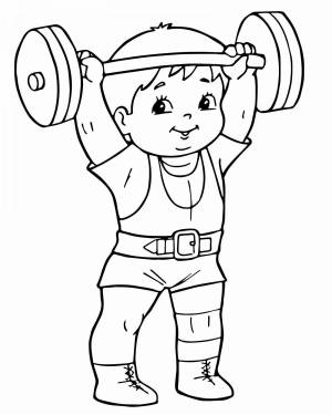 Раскраски Физкультура и спорт для детей