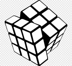 Раскраски Кубик рубик