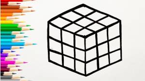 Как нарисовать КУБИК РУБИКА