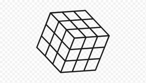 Книжный Рисунок, Кубик Рубика, Книжка-раскраска, Штриховая графика, Квадрат, Симметрия, Прямоугольник png