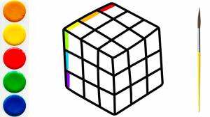 Как нарисовать КУБИК-РУБИКА