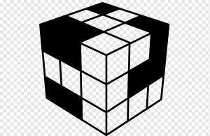 Rubik Cube Puzzle Книжка-раскраска, куб, Кубик рубика, пазл, книжка- раскраска png
