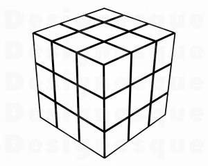 Кубик рубик рисунок карандашом