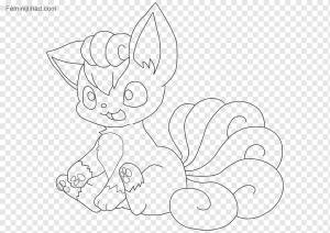 Vulpix Книжка-раскраска Ninetales Drawing Pokemon, книжка-раскраска, угол, белый, млекопитающее png