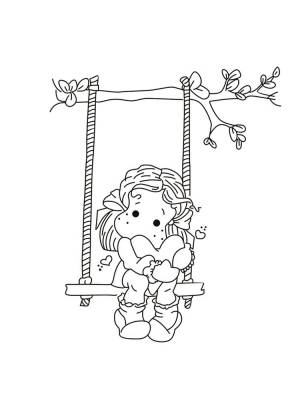 Раскраски Качели