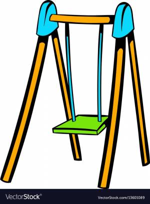 Рисунок детских качелей