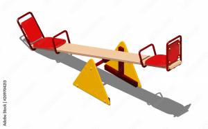 Красно-желтые качели