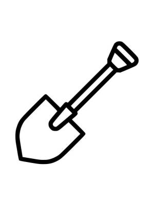 Раскраски Лопата