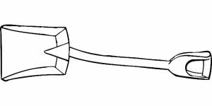 Раскраска лопата  и