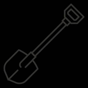 Лопата раскраска для детей