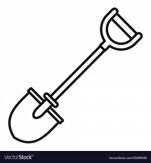 Раскраска лопата