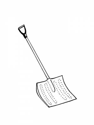Раскраски Лопата   в формате