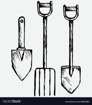 Лопатка рисунок