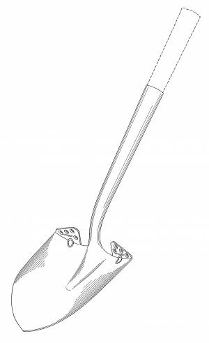 Лопата раскраска для детей