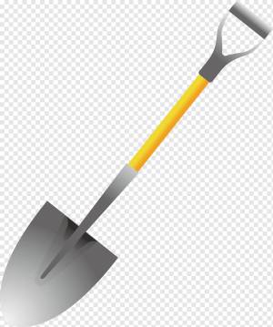 Лопата Инструмент, Лопата с ручной росписью, Акварельная живопись, роспись, рука png