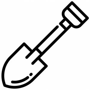 Раскраска лопата