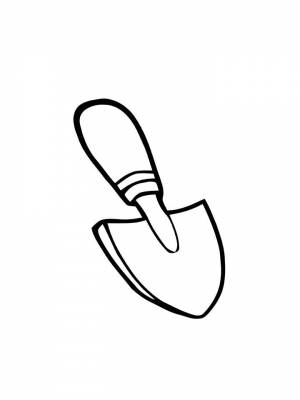 Раскраски Лопата   в формате