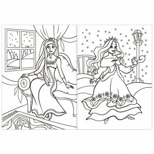 раскраска «Зимняя сказка», 16 стр