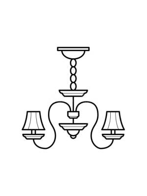 Раскраски Люстра