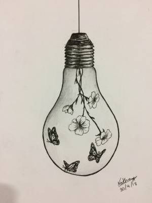 Лампа рисунок