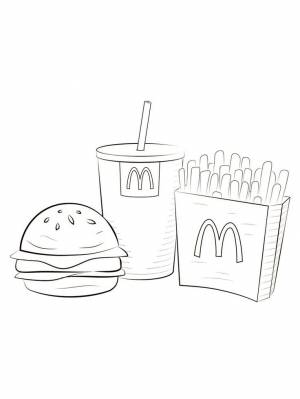 Dibujos de McDonalds para colorear imprimir gratis