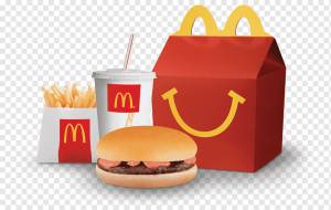 Junk Food, Ronald Mcdonald, Happy Meal, Mcdonalds, завтрак, рестораны Mcdonalds, детская еда, напитки, коробка, завтрак, Десерт png