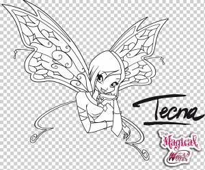 Штриховая графика Happy Meal McDonald's Drawing Книжка-раскраска, Winx Club 3d Magic Adventure, png
