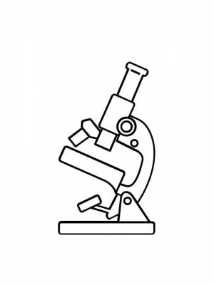 Раскраски Микроскоп   в формате