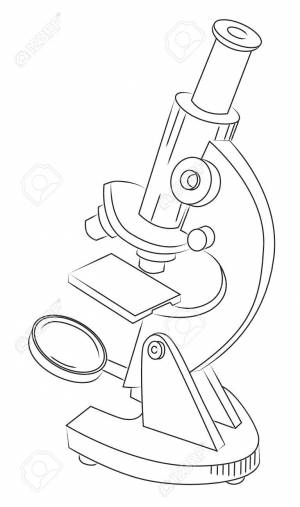 Маленький микроскоп рисунок