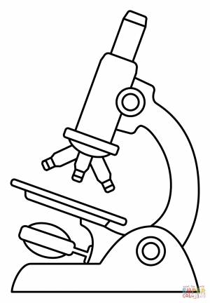 Раскраска смайлик микроскоп