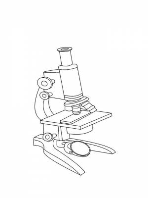 Раскраска Микроскоп  в формате  для детей
