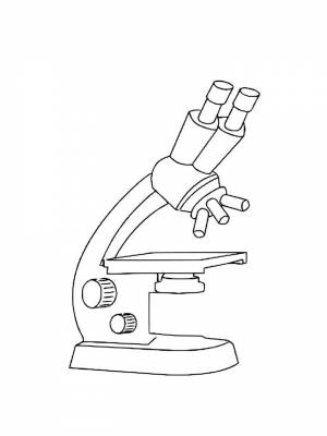 Раскраска Микроскоп