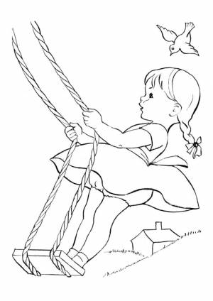 Крылатые качели рисунок