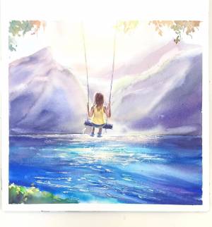 Крылатые качели рисунок