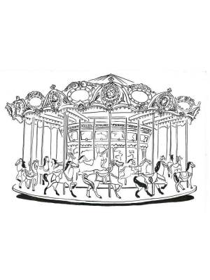 Раскраски Карусель