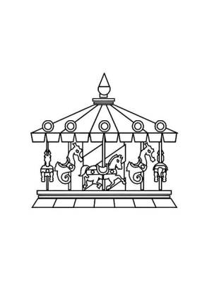 Раскраски Карусель