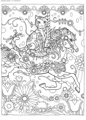 Раскраска Карусель