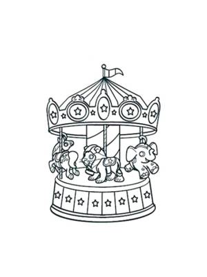 Раскраски Карусель