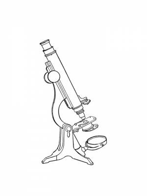 Раскраски Микроскоп   в формате