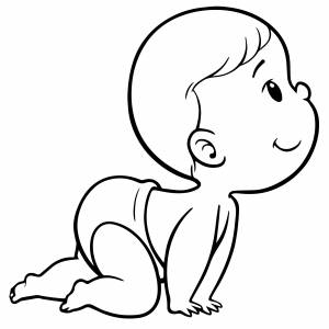 Младенец ползёт