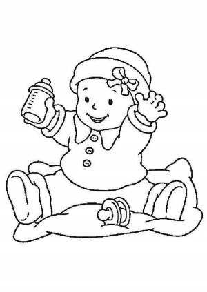 Раскраска раскраски Младенец