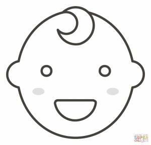 Раскраска младенец