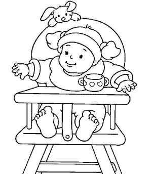 Раскраски Раскраска Младенец раскраски дети