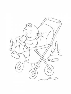 Раскраска Младенец картинка в формате  для детей