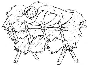 Раскраски Младенец иисус