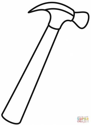 Раскраска Молоток