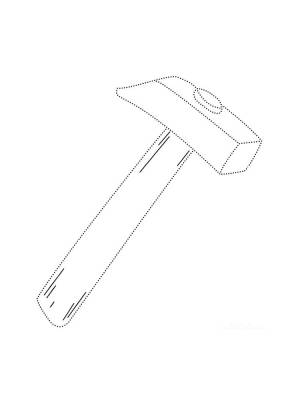 Раскраски Молоток